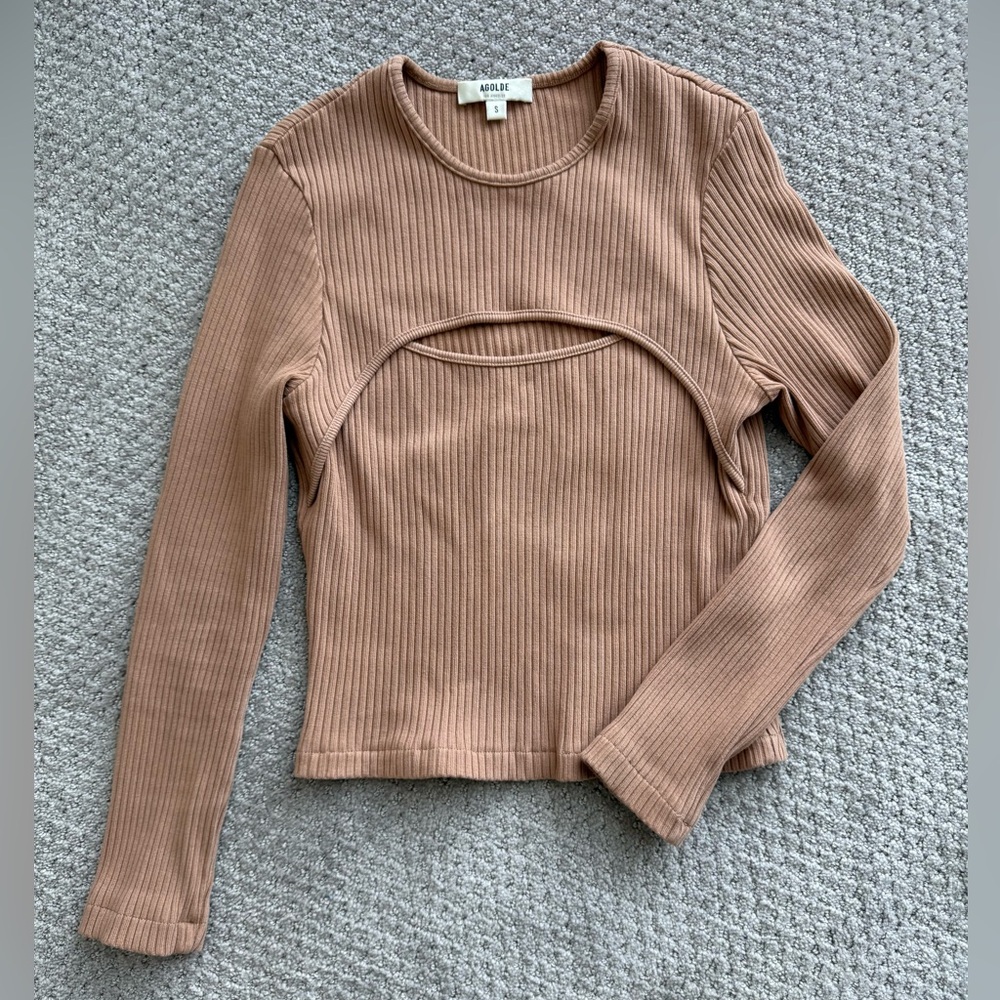 Cut Out Long Sleeve Top